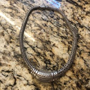 John Hardy necklace and slide. Silver.